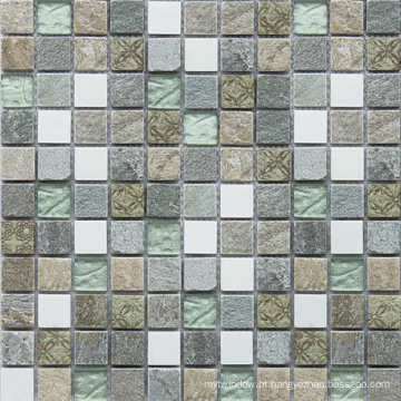 Mosaico, natural, Mármore, pedra, mosaico, banheiro